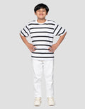 Nevada Double Stripe Kaos Anak Laki-laki