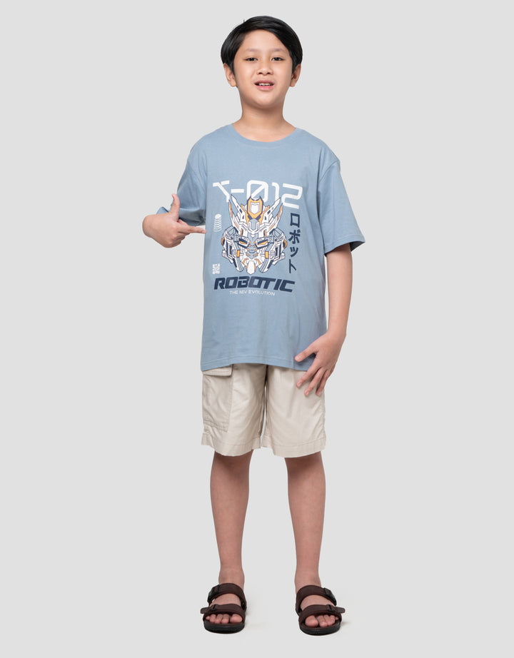 Nevada Print Robotic Kaos Anak Laki-laki