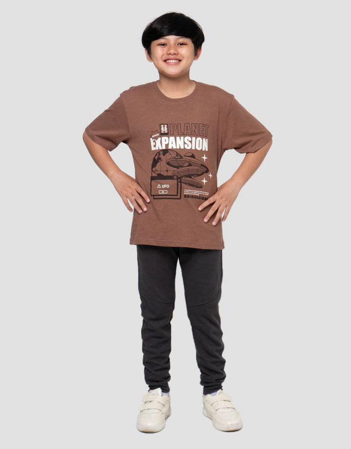 Nevada Print Space Expansion Kaos Lengan Pendek Anak Laki-Laki