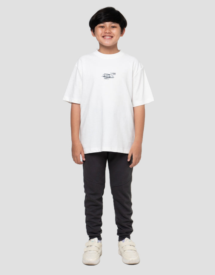 Nevada Texture With Small Embro Print Kaos Anak Laki-laki