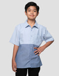 Nevada Oxford Solid Cut N Sewn Kemeja Anak Laki-laki