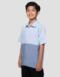 Nevada Oxford Solid Cut N Sewn Kemeja Anak Laki-laki