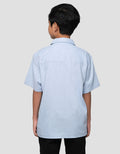 Nevada Oxford Solid Cut N Sewn Kemeja Anak Laki-laki