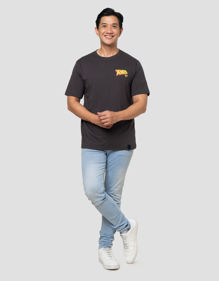 Marvel Reg Xmen All Logo Backprint Kaos Pria