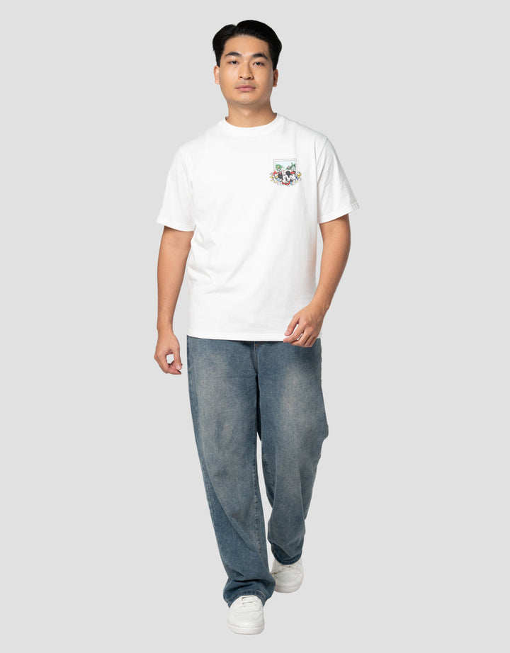 Disney Mickey Homecoming Backprint Kaos Pria