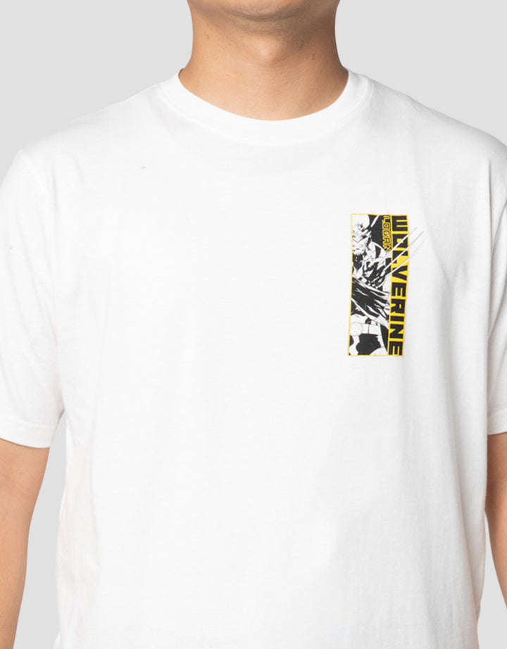 Marvel Xmen Wolverine Backprint Kaos Pria