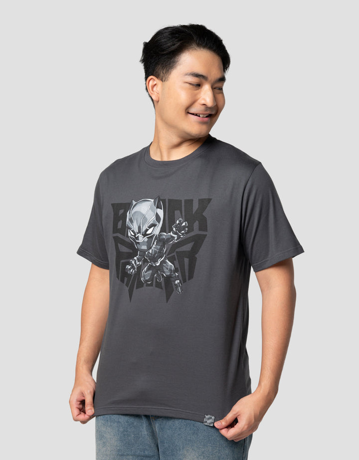 Marvel Black Panther Chibi Kaos Pria
