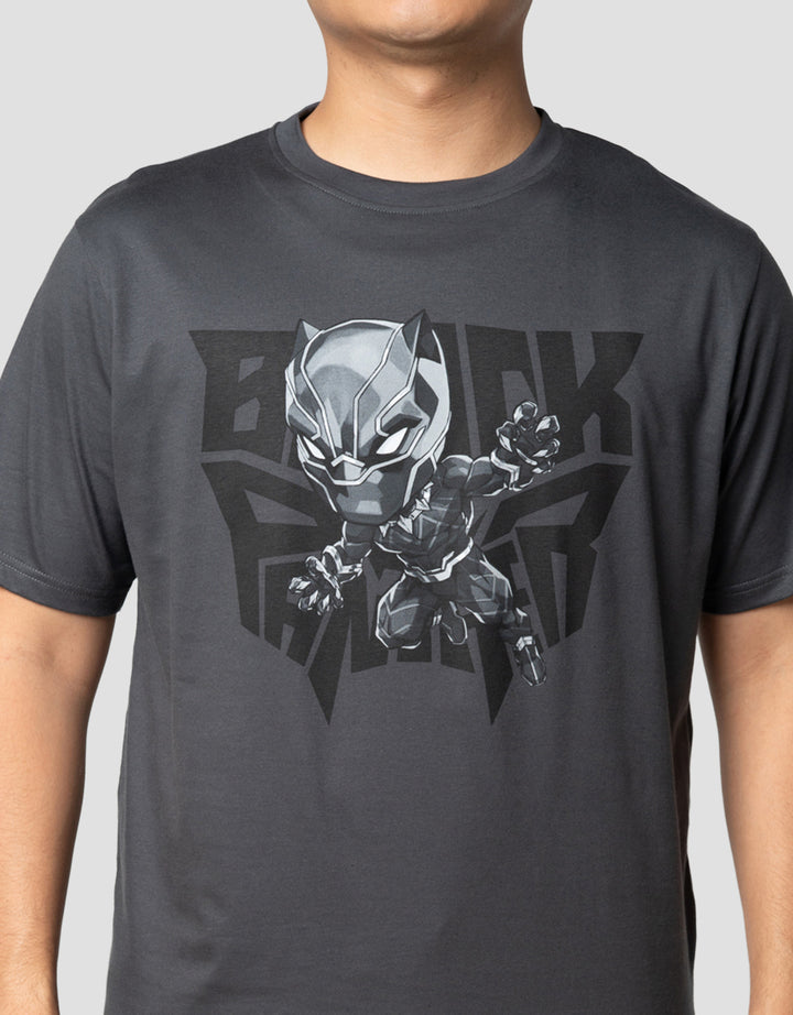 Marvel Black Panther Chibi Kaos Pria