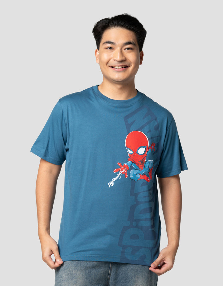 Marvel 66090100Mcs Spiderman Chibi Kaos Pria