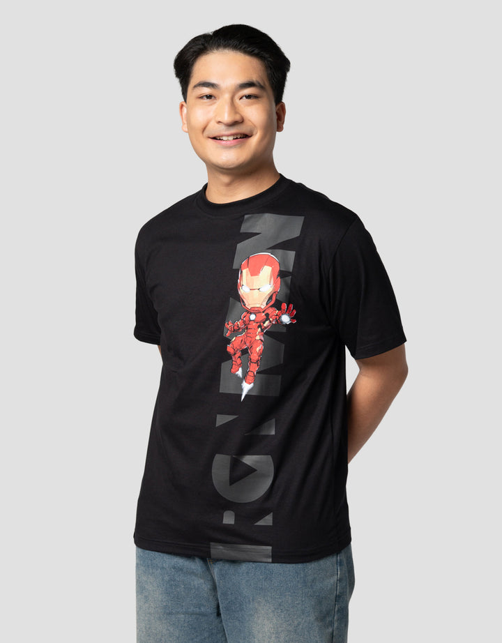 Marvel Iron Man Chibi Kaos Pria