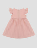 Little M Woven With Lace And Pikok Dada Dress Bayi