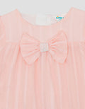 Little M 7/8 Woven Texture With Pita Dress Bayi