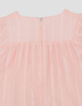 Little M 7/8 Woven Texture With Pita Dress Bayi