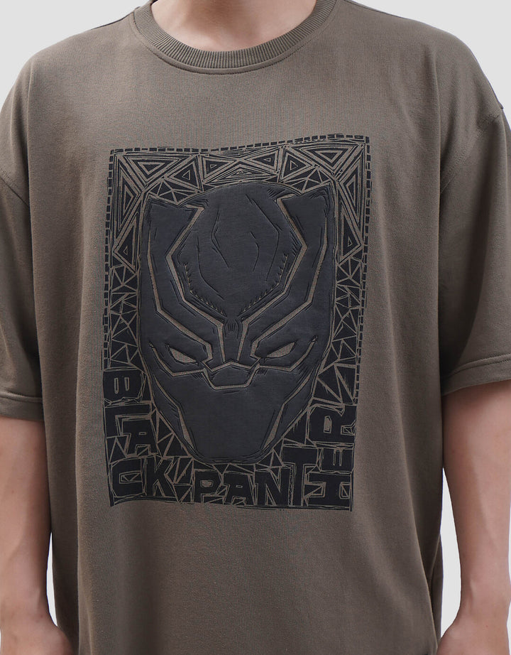Marvel Black Panther Photoprint Kaos Oversize Pria