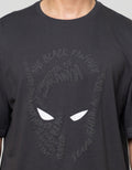Marvel Os Black Panther Flocking Backprint Kaos Pria