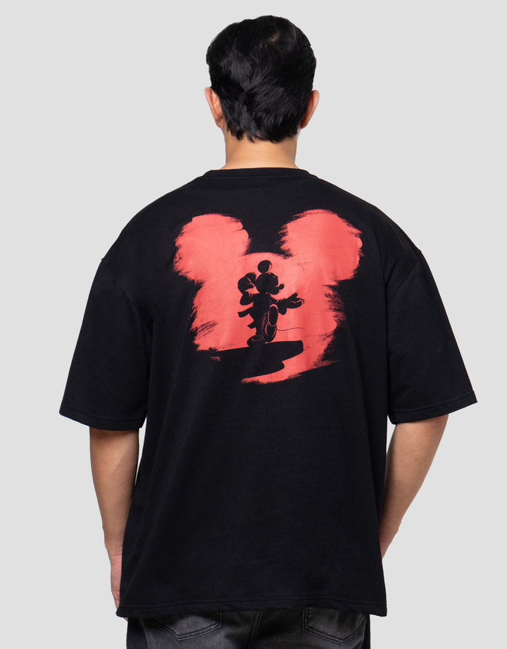 Disney Mickey Chinese Kungfu Backprint Kaos Pria