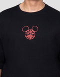 Disney Mickey Chinese Kungfu Backprint Kaos Pria