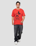 Disney Reg Mickey Chinese Backprint Kaos Pria