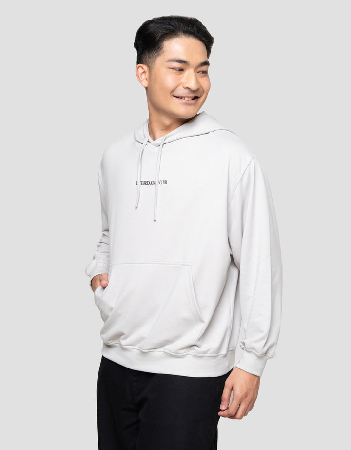 Nevada Boxy Fit Breakfast Club Back Print Jaket Hoodie Pria