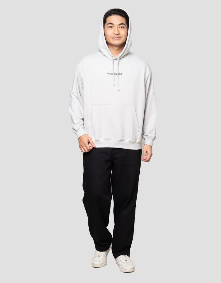 Nevada Boxy Fit Breakfast Club Back Print Jaket Hoodie Pria