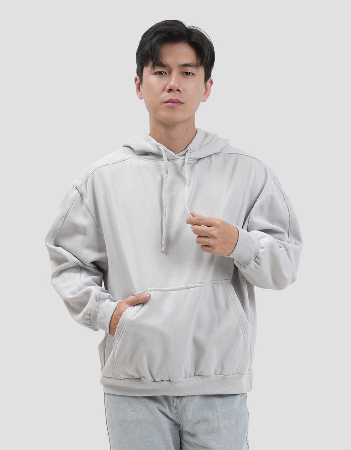 Nevada Cut & Sewn Boxy Fit Jaket Hoodie Pria