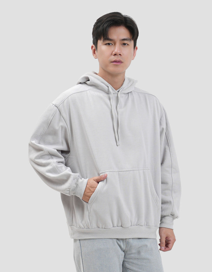 Nevada Cut & Sewn Boxy Fit Jaket Hoodie Pria
