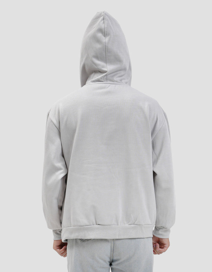 Nevada Cut & Sewn Boxy Fit Jaket Hoodie Pria