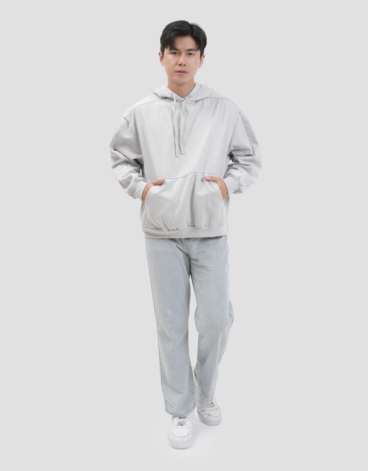 Nevada Cut & Sewn Boxy Fit Jaket Hoodie Pria