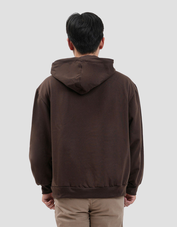 Nevada Cut & Sewn Boxy Fit Jaket Hoodie Pria