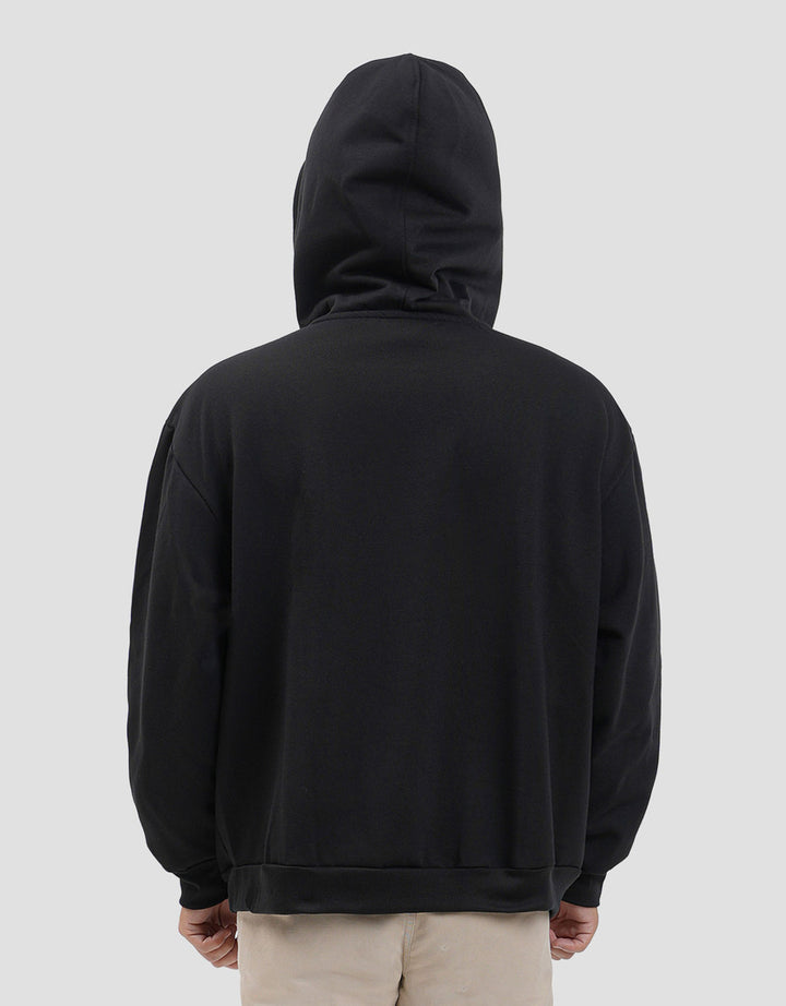 Nevada Cut & Sewn Boxy Fit Jaket Hoodie Pria