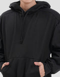 Nevada Cut & Sewn Boxy Fit Jaket Hoodie Pria