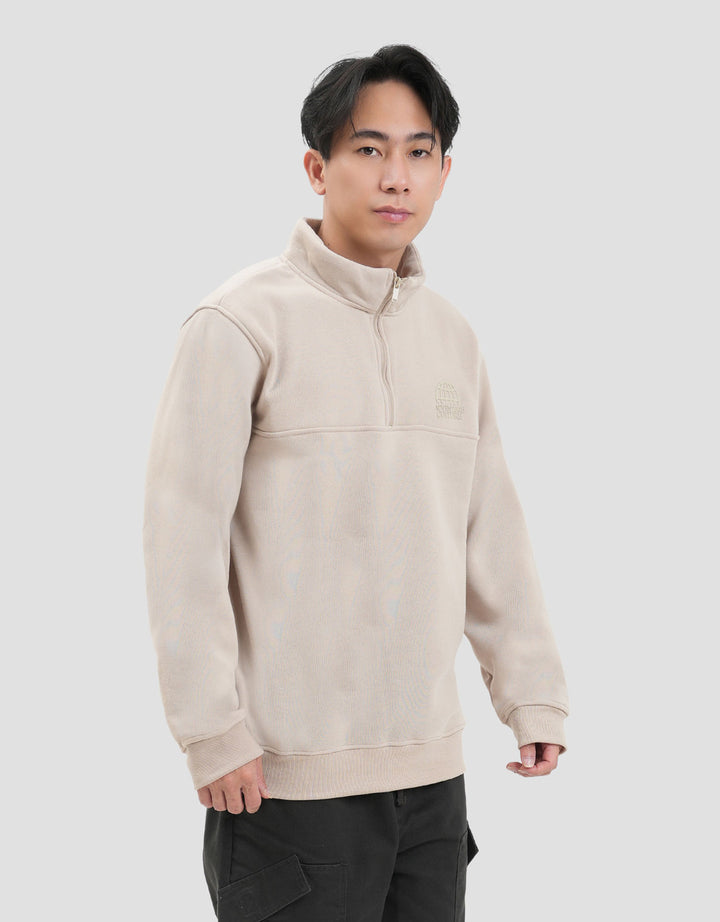 Nevada Half Zipper With Hd Patch Sweater Pria