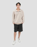 Nevada Half Zipper With Hd Patch Sweater Pria