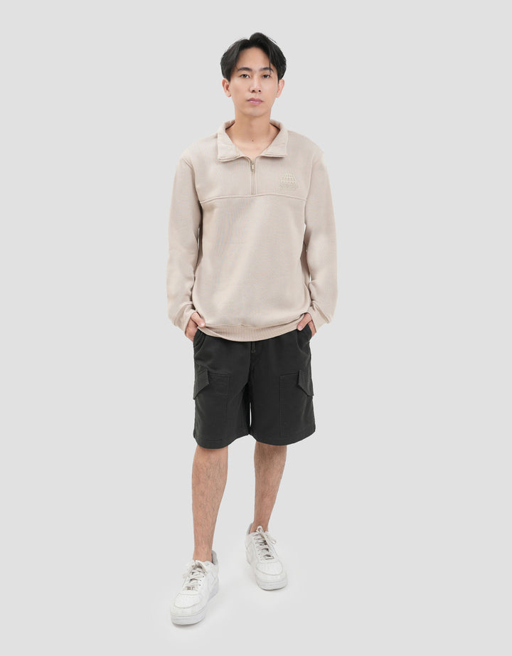 Nevada Half Zipper With Hd Patch Sweater Pria