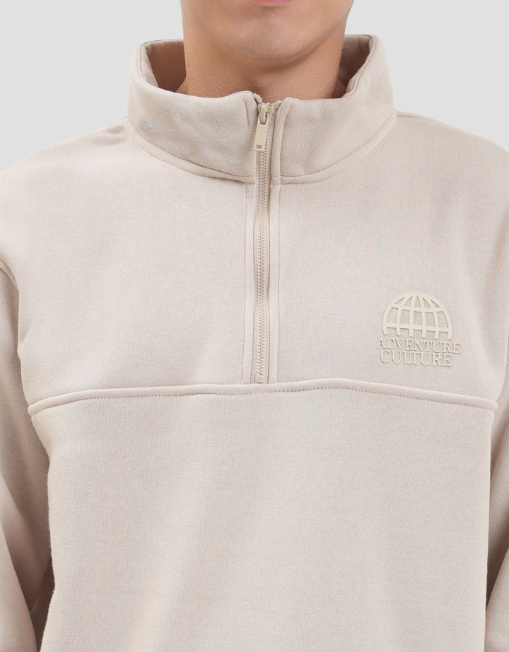 Nevada Half Zipper With Hd Patch Sweater Pria