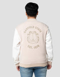 Nevada Varsity Garfield Patches And Backprint Jaket Pria