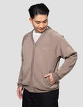 Nevada Knit Cardigan With Embro Wording Jaket Pria