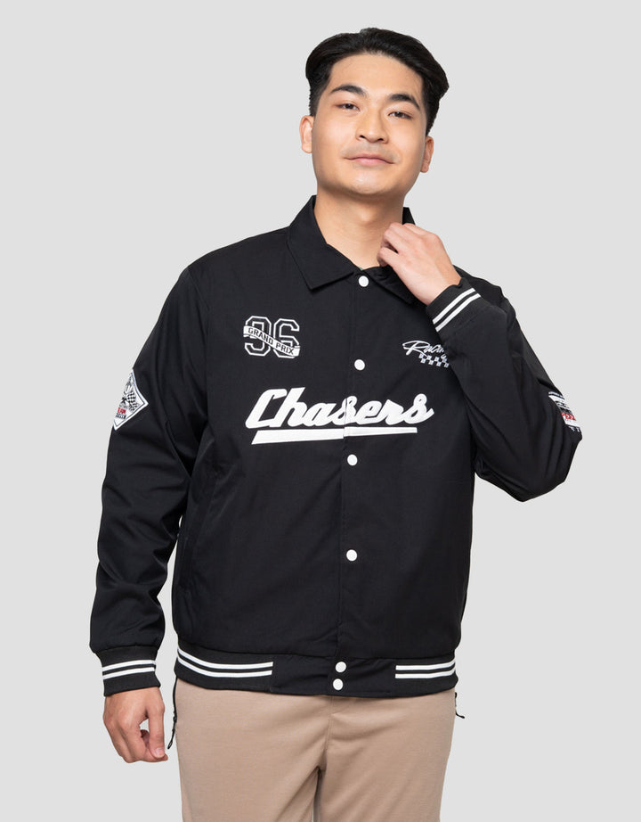 Nevada Woven Chasers Racing Patches Jaket Pria