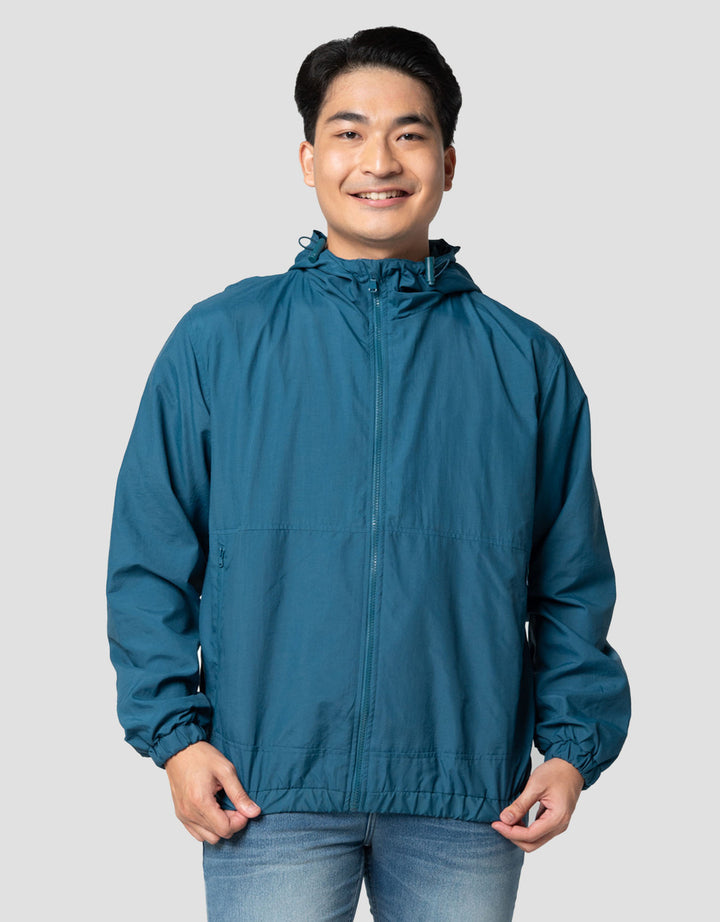 Nevada Woven Nylon Crinkle With Jaket Hoodie Pria