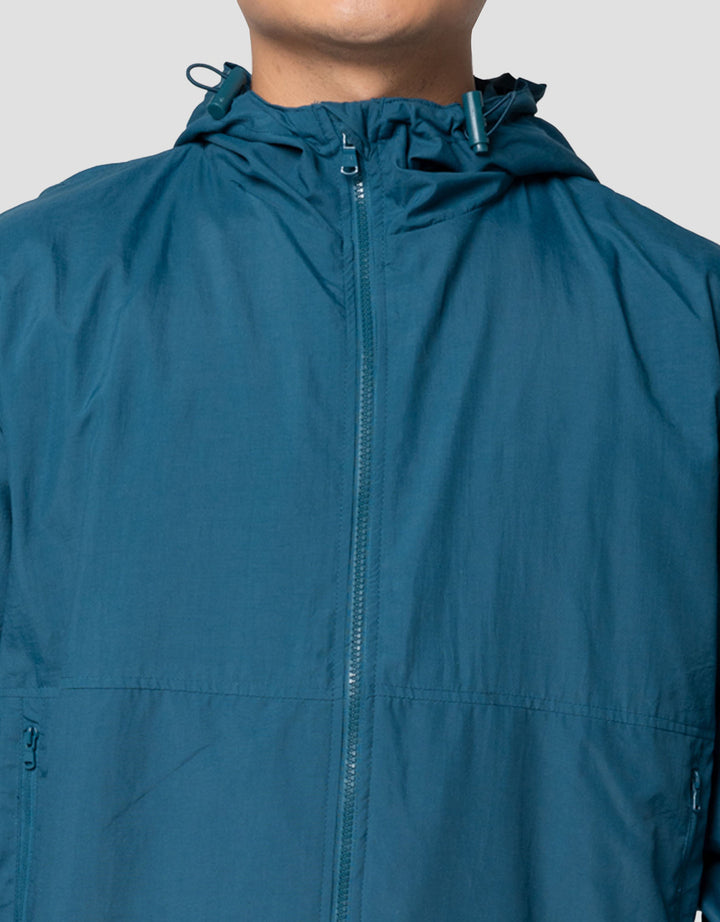 Nevada Woven Nylon Crinkle With Jaket Hoodie Pria