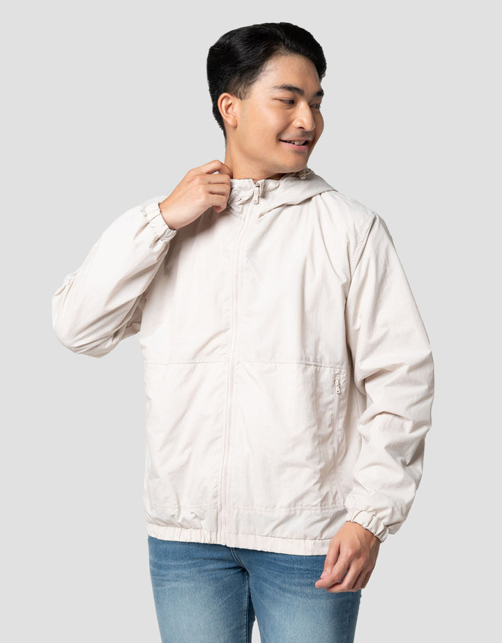 Nevada Woven Nylon Crinkle With Jaket Hoodie Pria