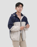 Nevada Woven Nylon Crinkle Cut & Sewn Jaket Hoodie Pria