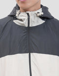 Nevada Woven Nylon Crinkle Cut & Sewn Jaket Hoodie Pria