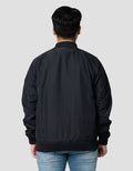 Nevada Woven Boxy Large Pockets Bomber With Zipper Jaket Pria