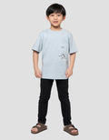 Suko Graphic Pocket Disney Kerah Bulat Kaos Lengan Pendek Anak Laki-Laki