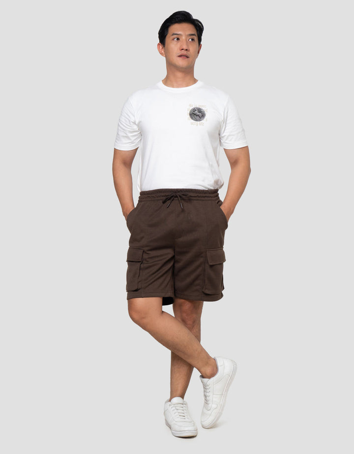 Nevada Knit Cargo Front And Cut & Sewn Celana Pendek Pria