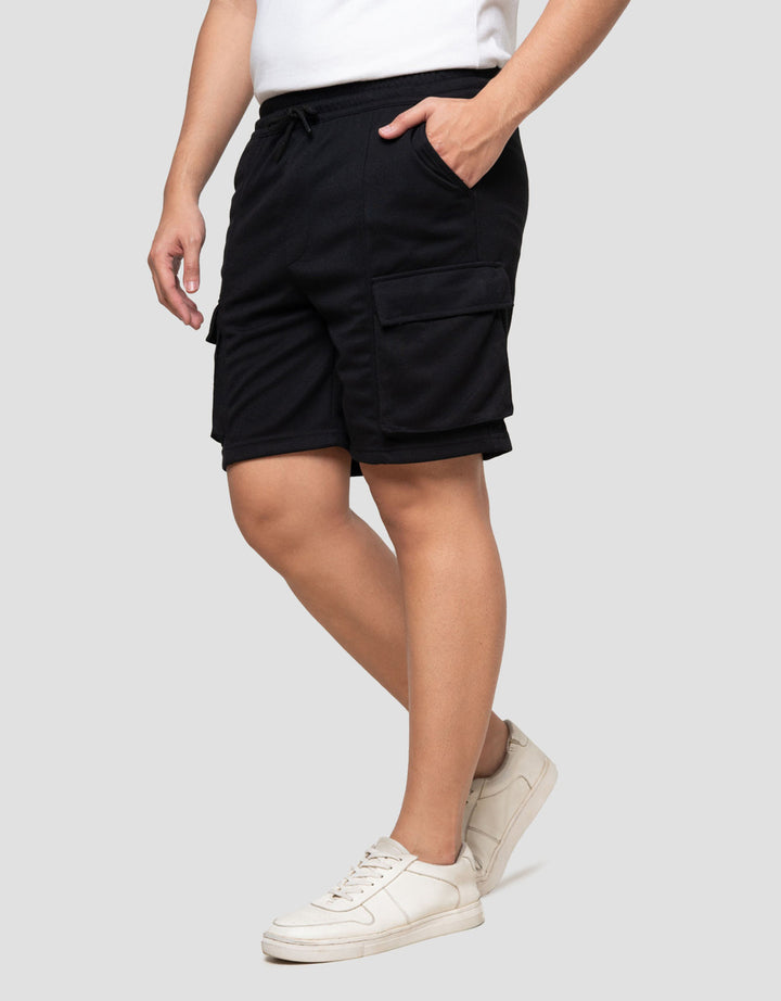 Nevada Knit Cargo Front And Cut & Sewn Celana Pendek Pria