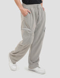 Nevada Loose Fit 3D Zipper Celana Cargo Pria