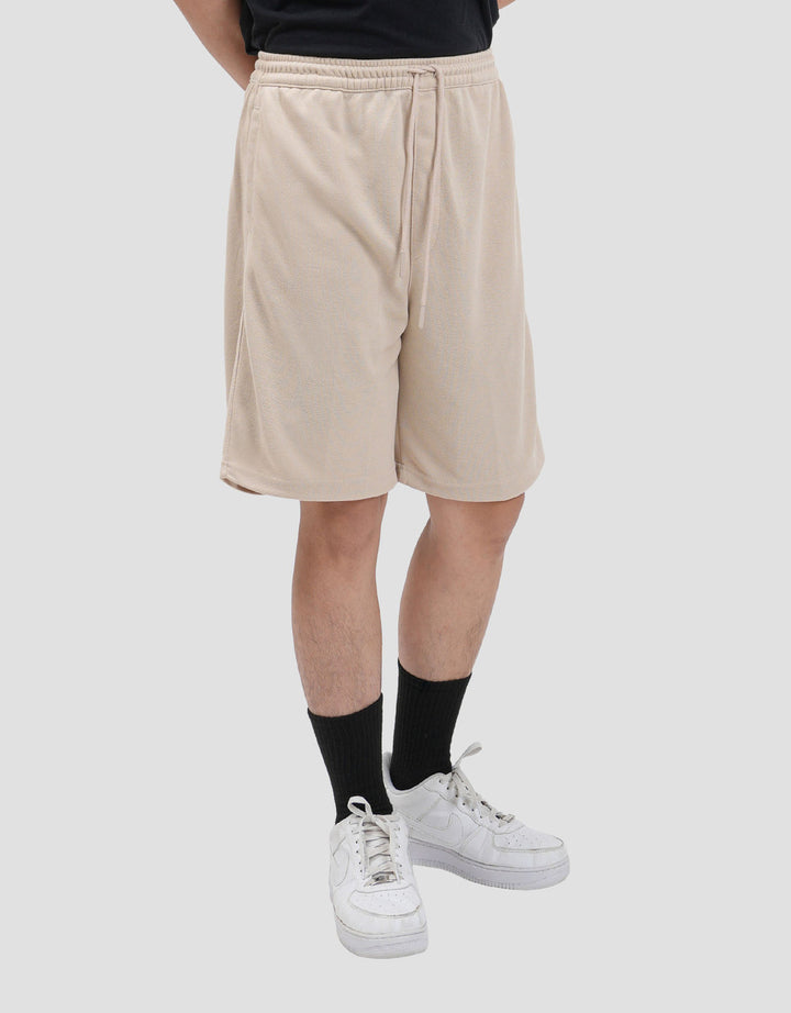 Nevada Knit Basic Texture Knee Celana Pendek Pria