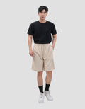 Nevada Knit Basic Texture Knee Celana Pendek Pria